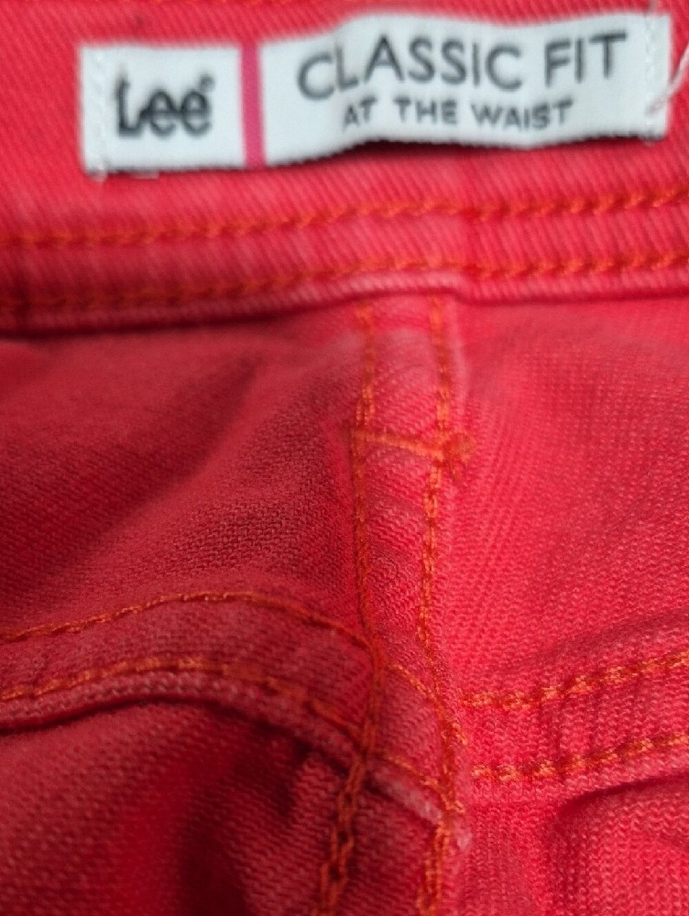 Lee Women’s Jeans in Deep Red and Coral - Picture 4 of 7